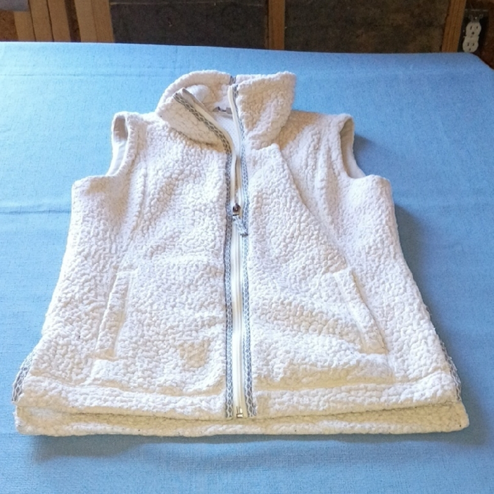 Royal Robbins Cream Sherpa Fleece Vest for Women